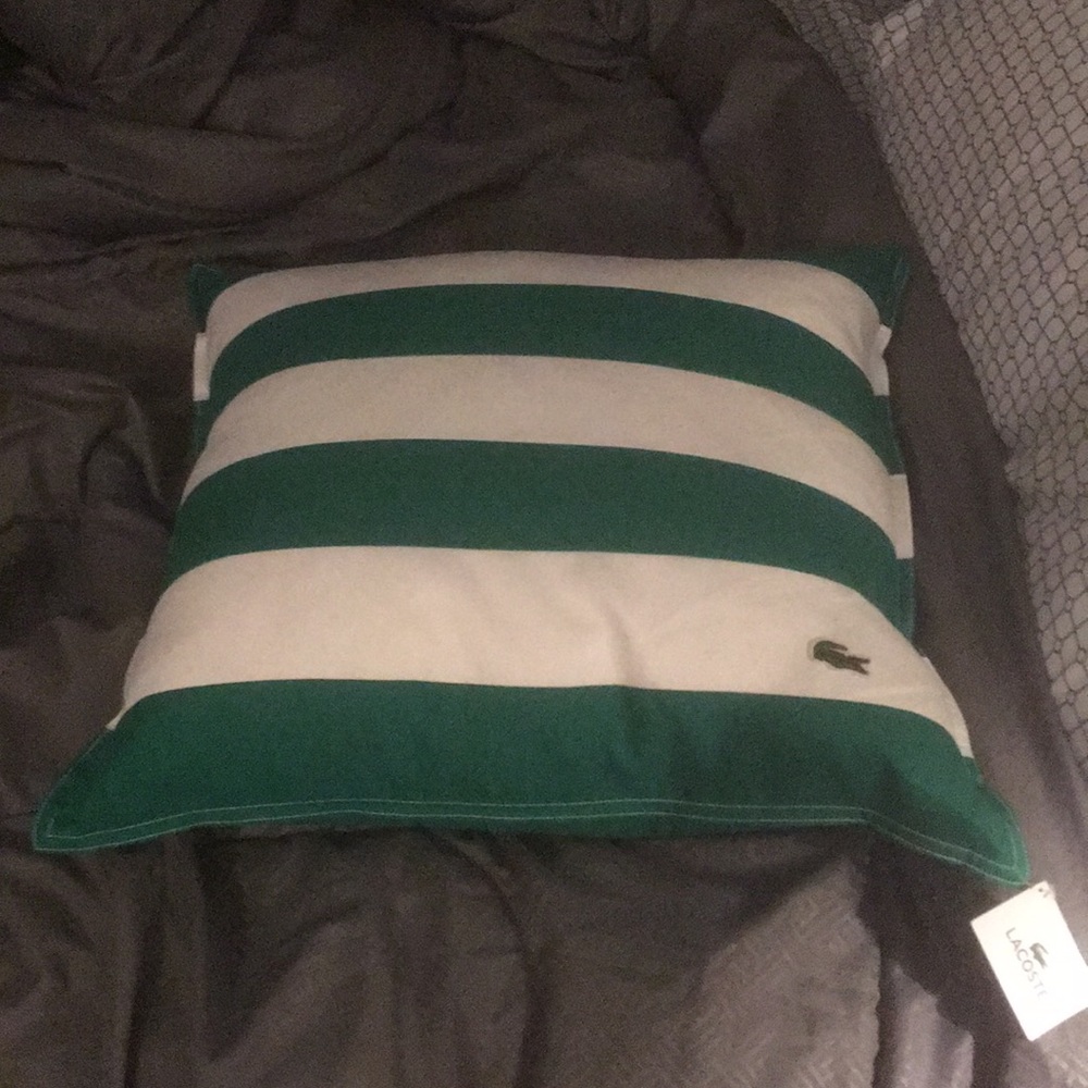 Lacoste throw pillow